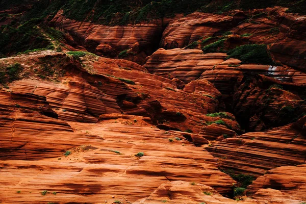 竜州町 靖辺郡 北西中国の陝西省 2017 Danxia 地形の奇岩の風景 — ストック写真