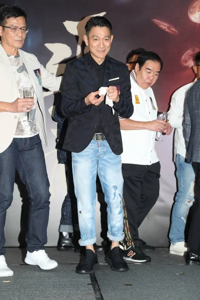 Actor Hong Kong Andy Lau Asiste Una Conferencia Prensa Para — Foto de Stock
