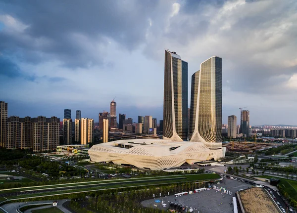 Vista Del Centro Cultural Internacional Juvenil Nanjing También Conocido Como —  Fotos de Stock