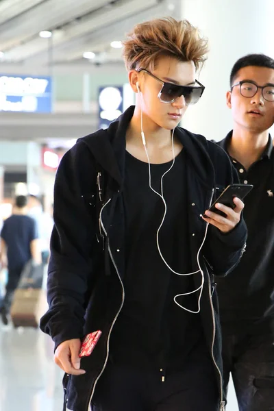 Cantante Attore Cinese Huang Zitao Noto Anche Come Tao Raffigurato — Foto Stock