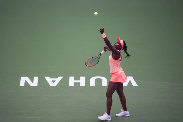 Sloane Stephens Amerika Nın Çin Karşı Wang Qiang Tek Bayanlar — Stok fotoğraf