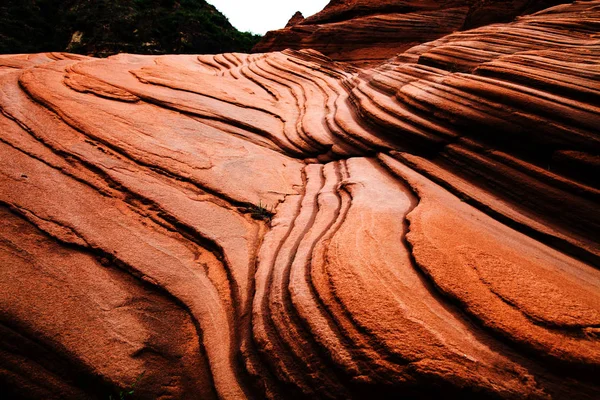 Paysage Des Formations Rocheuses Relief Danxia Dans Ville Longzhou Comté — Photo