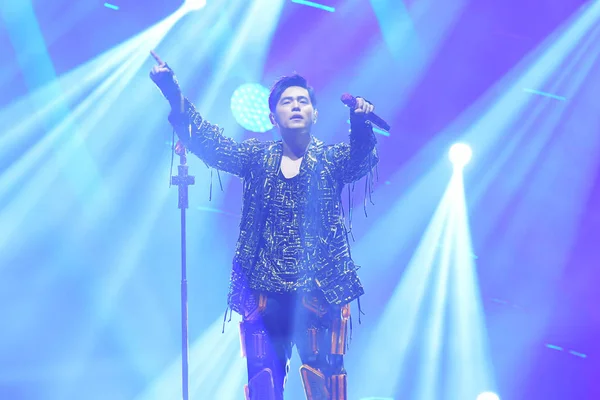 Taiwanees Zangeres Jay Chou Presteert Taipei Concert Tijdens Zijn Invincible — Stockfoto