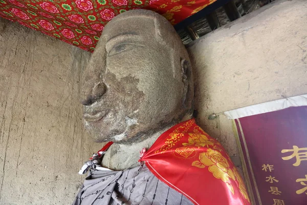 Vue Statue Vacher Niulang Dans Mythologie Chinoise Dans Ville Doumen — Photo