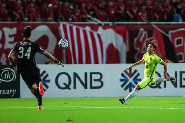 Kazuki Nagasawa Japan Urawa Red Diamonds Right Shoots Ball Chen — Stockfoto