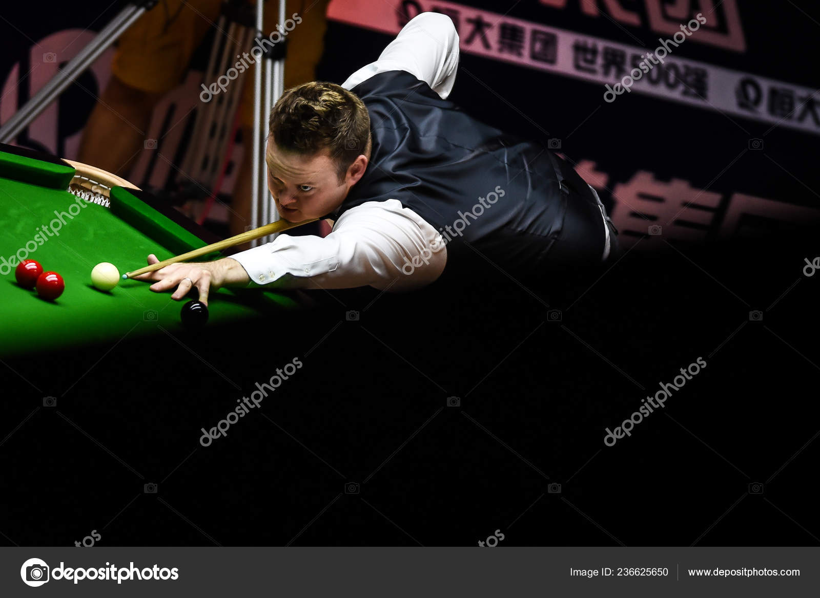 Shaun Murphy England Plays Shot Luca Brecel Belgium Final Match