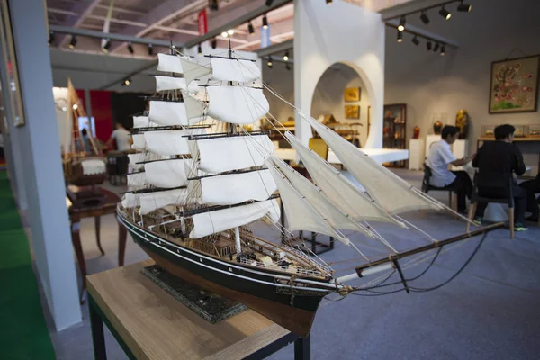Vista Modelo Navio Passageiros Dinastia Song 960 1127 Exibido Durante — Fotografia de Stock