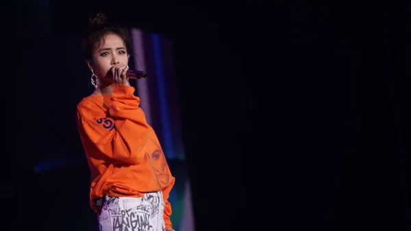 Тайваньская Певица Джолин Цай Выступает Время Концерта Честь Летия Kuayue — стоковое фото