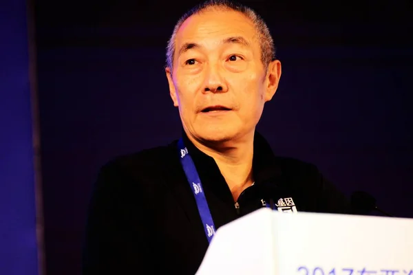 Wang Jian Presidente Bgi Genomics Ltd Tiene Discorso Durante Huangdao — Foto Stock