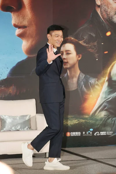 Taiwan Uit Hongkong Zanger Acteur Andy Lau Woont Een Persconferentie — Stockfoto