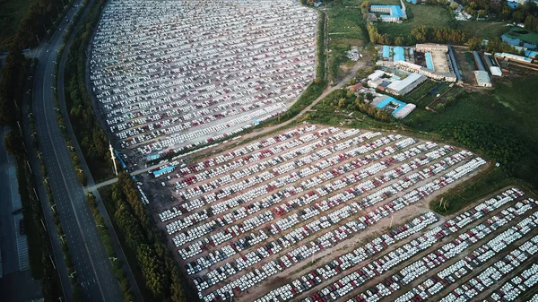 Bir Otoparkta Shenyang Şehri Kuzeydoğu Çin Liaoning Eyaleti Eylül 2017 — Stok fotoğraf