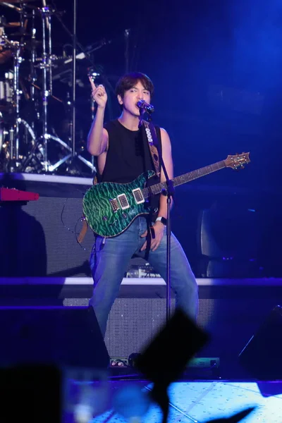 Grupo Masculino Sul Coreano Cnblue Apresenta Durante Seu Concerto Hong — Fotografia de Stock