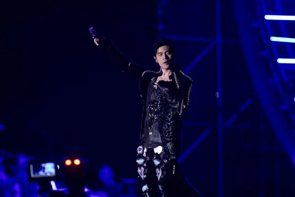 Cantante Taiwanese Jay Chou Esibisce Invincible Jay Chou Concert Tour — Foto Stock