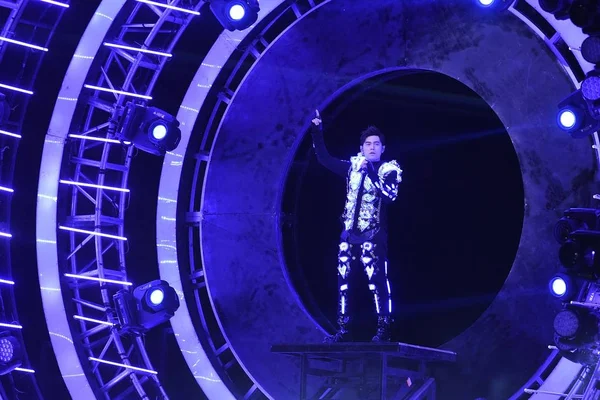 Cantante Taiwanés Jay Chou Actúa Invincible Jay Chou Concert Tour —  Fotos de Stock