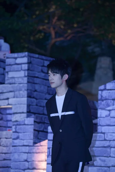 Jackson Yangqianxi Del Gruppo Cinese Tfboys Partecipa Evento Beneficenza Sulla — Foto Stock