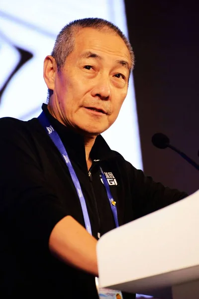 Wang Jian Předseda Bgi Genomiky Ltd Dodává Projevu Během Fóra — Stock fotografie
