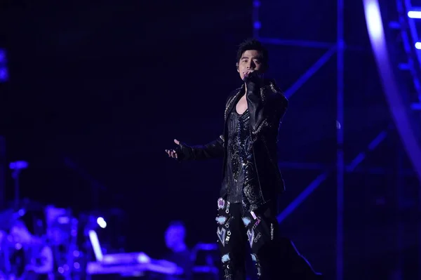 Tayvanlı Şarkıcı Jay Chou Invincible Jay Chou Konser Turnesi Pekin — Stok fotoğraf