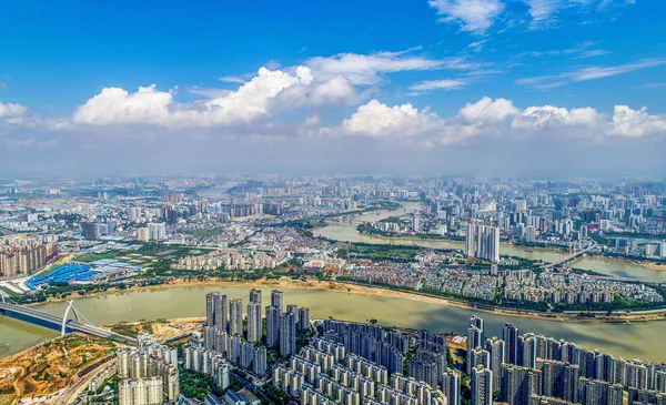 Вид Висоти Висотних Житлових Будинків Місті Наннінг Південно Китайське Китай — стокове фото