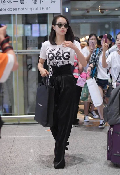 Chinese Singer Actress Victoria Song Song Qian Pictured Beijing Capital — Stock Photo, Image