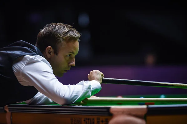 Ali Carter Angleterre Joue Tir Contre Shaun Murphy Angleterre Dans — Photo