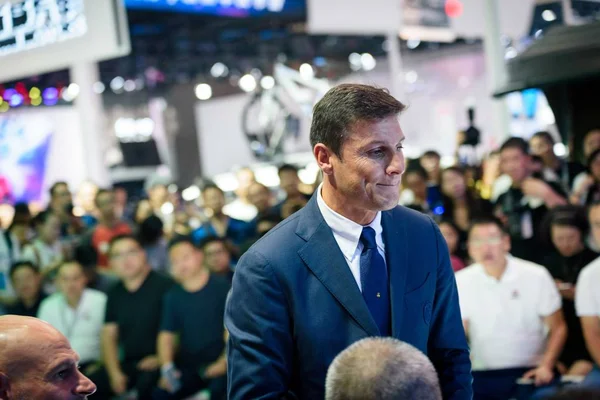 Argentijns Voetbal Die Ster Javier Zanetti Afgebeeld Stand Van Swm — Stockfoto