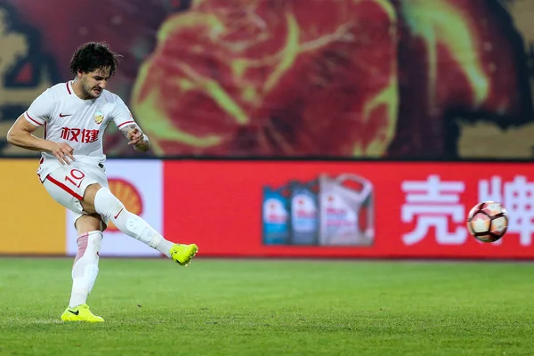 Brazilian Football Player Alexandre Rodrigues Silva Known Pato Tianjin Quanjian — Stock Photo, Image