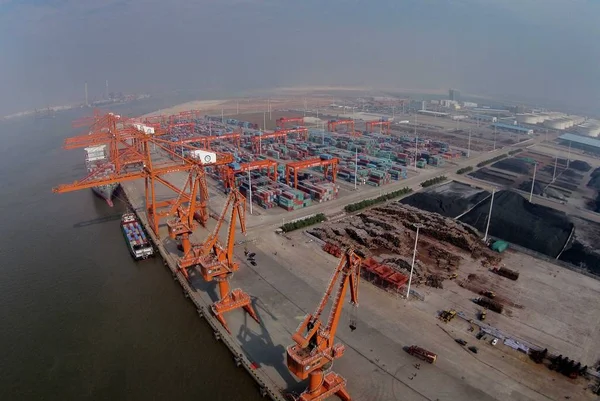General View Qinzhou Free Trade Port Area Qinzhou City South — Stock Photo, Image
