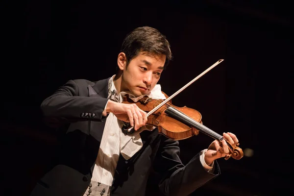 Japansk Amerikansk Violinist Uppträder Konsert Guangzhou Stad Södra Kinas Guangdong — Stockfoto