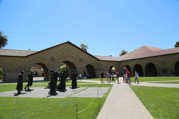 Des Touristes Chinois Visitent Université Stanford Stanford Californie États Unis — Photo
