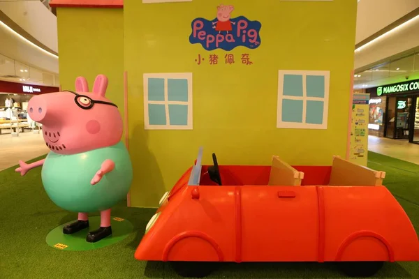 Vista Exposição Temática Peppa Pig Xangai China Agosto 2017 — Fotografia de Stock