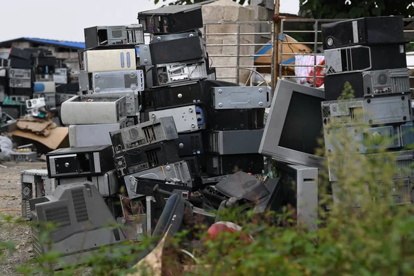 View Waste Recycling Site Piled Scrapped Home Appliances Guiyang City — Stock Photo, Image
