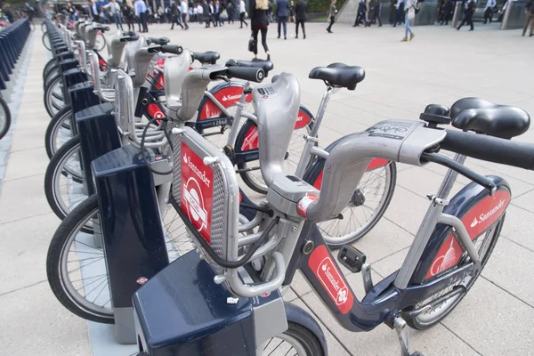 Bicycles London Bike Sharing Service Santander Cycles Also Known Boris — Stock Photo, Image