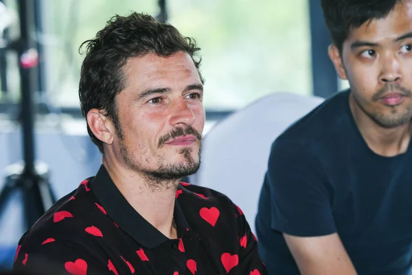 Actor Inglés Orlando Bloom Asiste Evento Promocional Para Nueva Película — Foto de Stock