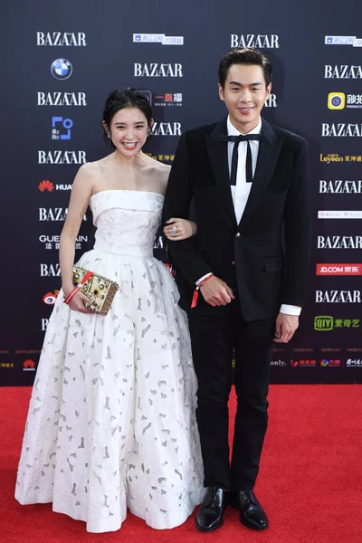 Chinese Actress Tang Yixin Left Her Boyfriend Actor Zhang Ruoyun — Stock Photo, Image
