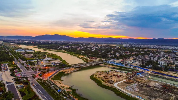 Vista Aérea Maior Shopping Duty Free Mundo Sanya Haitang Bay — Fotografia de Stock