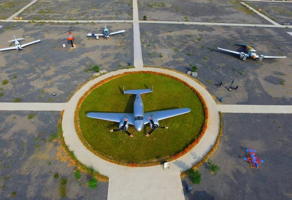 Flygfoto Över Mer Andra Världskriget Eran Flygplan Utställda Kinas Första — Stockfoto