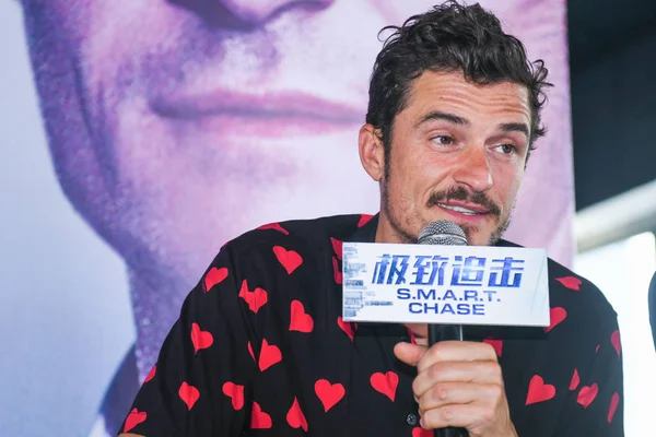 English Actor Orlando Bloom Attends Promotional Event His New Movie — Stock Photo, Image