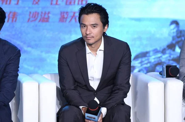 Hong Kong Schauspieler Und Regisseur Stephen Fung Nimmt Einer Pressekonferenz — Stockfoto