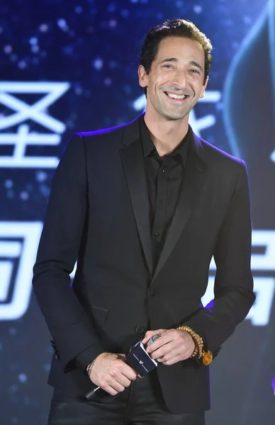 Actor Productor Estadounidense Adrien Brody Asiste Una Ceremonia Firma Para — Foto de Stock