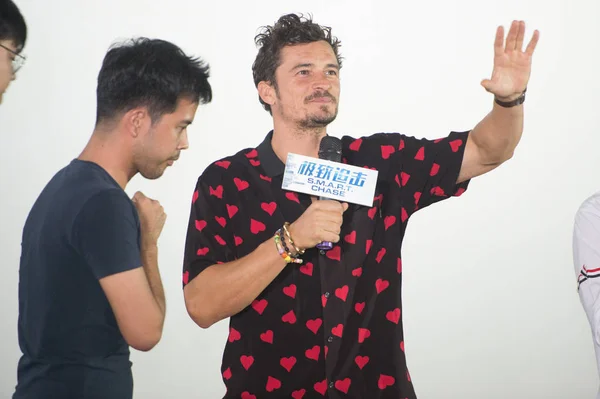 Actor Inglés Orlando Bloom Asiste Evento Promocional Para Nueva Película — Foto de Stock