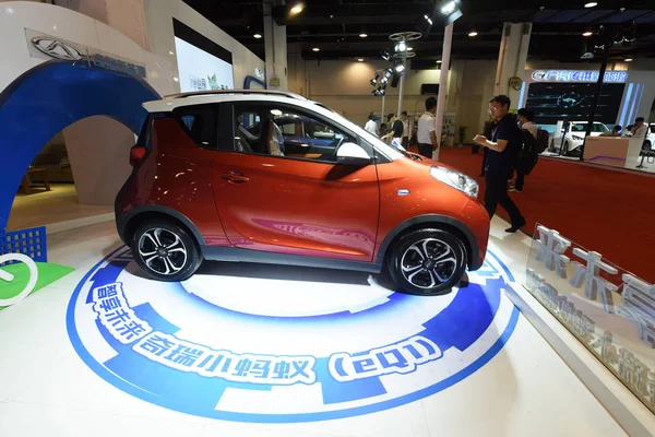 Chery Eq1 Electric Vehicle Visas Den China International Green Vehicle — Stockfoto