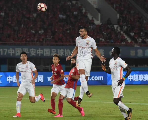 Shandong Luneng 이탈리아 그라지아노 Graziano Pelle 진저우 Zhengzhou 2017 Csl — 스톡 사진