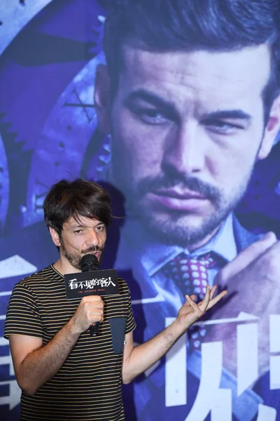 Roteirista Diretor Espanhol Oriol Paulo Participa Evento Estreia Para Seu — Fotografia de Stock