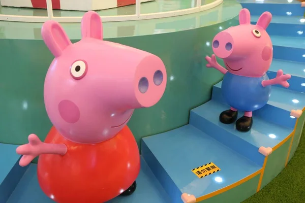 Veduta Della Mostra Tematica Peppa Pig Shanghai Cina Agosto 2017 — Foto Stock