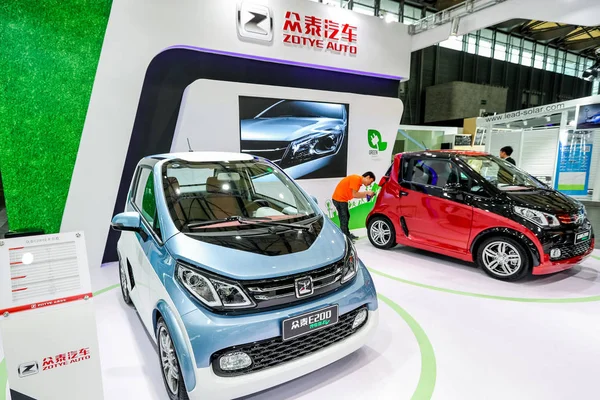Tekintettel Stand Zotye Auto Alatt Green Auto Show Shanghai 2016 — Stock Fotó