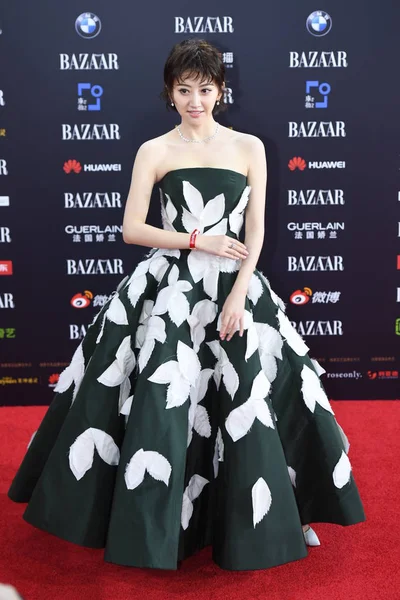 Chinese Actress Jing Tian Poses She Arrives Red Carpet 2017 — Stock Photo, Image