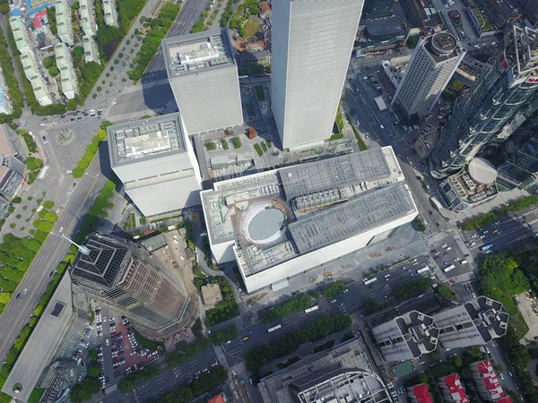 Luchtfoto Van Het Winkelcentrum Van Upmarket Franse Warenhuis Galeries Lafayette — Stockfoto