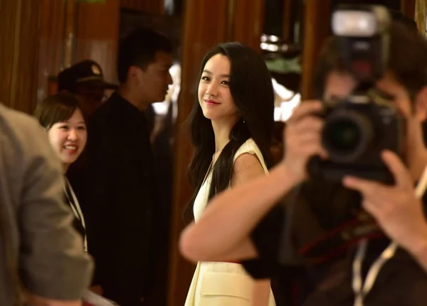 Actrice Chinoise Tang Wei Assiste Événement Promotionnel Pour Dans Centre — Photo