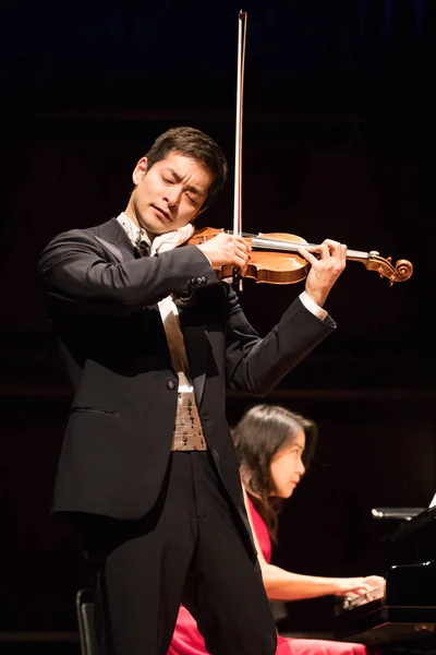Japanese American Violinist Performs Concert Guangzhou City South China Guangdong — Stock Photo, Image