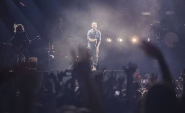 American pop rock band OneRepublic performs at its concert in Shanghai, China, 27 September 2017.